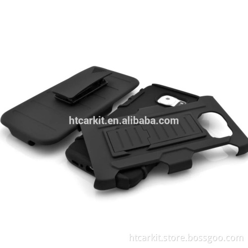 3 in 1 pc tpu case for samsung s7 hybird stand cover for samsung s7 belt clip case